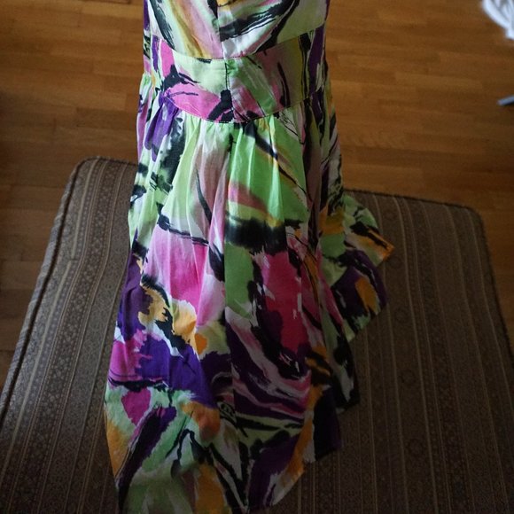 Mac & Jac Women's Dress Multicolored Floral Fit and Flare size L New - Picture 5 of 7
